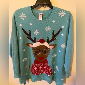 Reindeer Christmas Sweater 3x